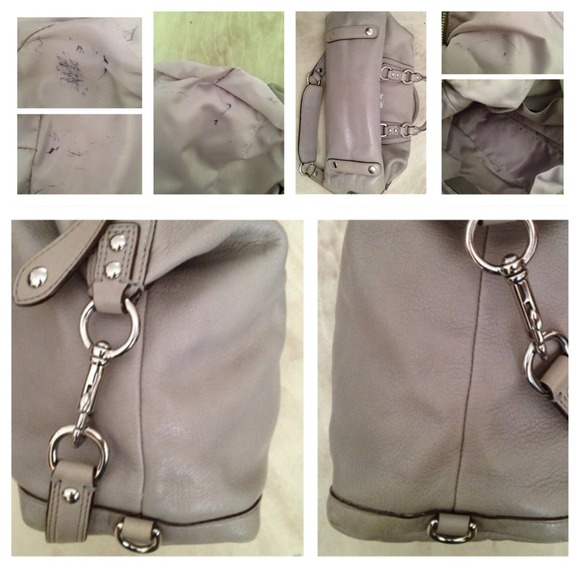 COACH Ashley Leather Satchel in Light Grey - Picture 2 of 4