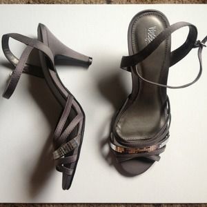 Charcoal gray high heel