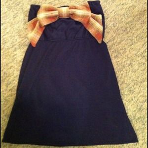 ⛔🚫SOLD❌🔴Judith March bow strapless dress Large