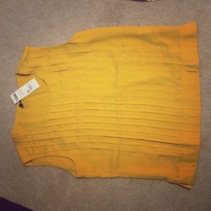Yellow casual tank. Never worn with tags.