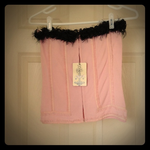 Buffalo by David Bitton Tops - Tube Top with Rose Trim Detailing