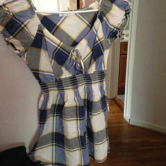 Cute plaid baby doll shirt