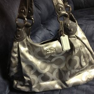 Coach Madison Maggie sparkly signature bag