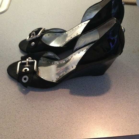 BCBG Girls Patent Leather Wedge Heels - Picture 2 of 4