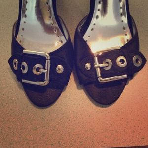 BCBG Girls Patent Leather Wedge Heels