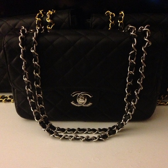 Black and Silver Jumbo Sized Chanel