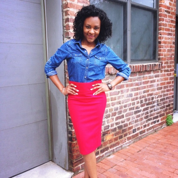 Meet the seller & friend // custom pencil skirt