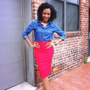 Meet the seller & friend // custom pencil skirt