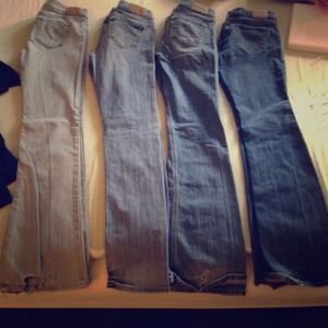 Four pairs of Hollister Jeans