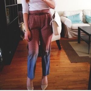 H&M Ombre Patterned Harem Pants