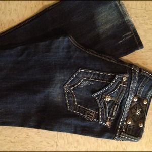 Size 29 Miss Me Boot Cut Jeans, great condition.