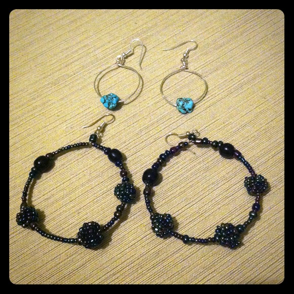 🚨Sold🚨Handmade earrings 2 sets