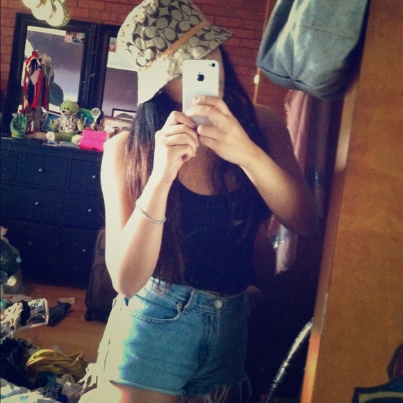 Authentic Coach floppy sun hat!