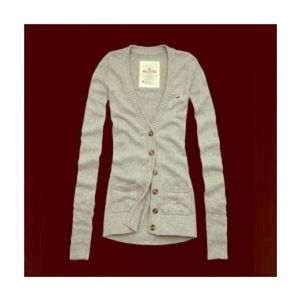 3/4 length grey Hollister cardi