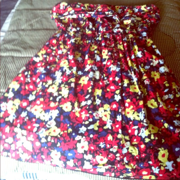 Cute red short summer dress