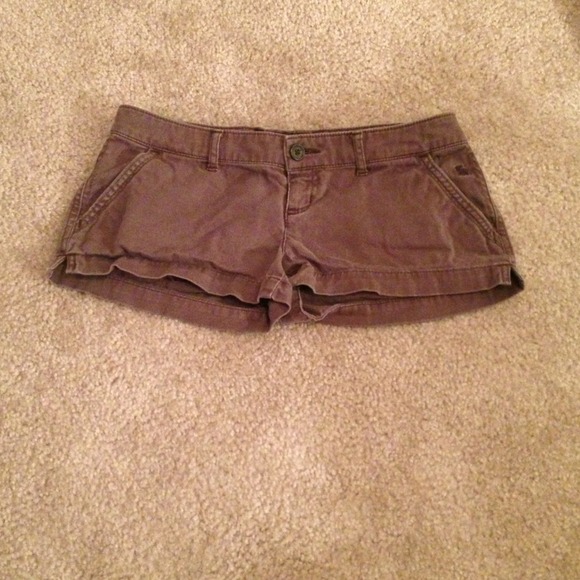 Brown Abercrombie shorts