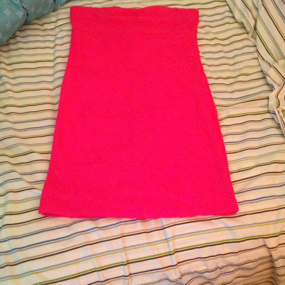 SOLD Charlotte Russe pink lace dress
