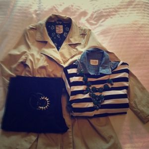 Classic trench and black trousers