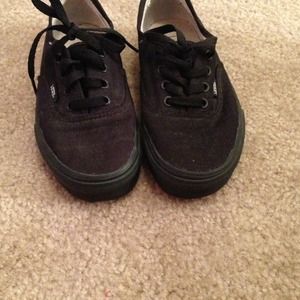All Black Classic Vans