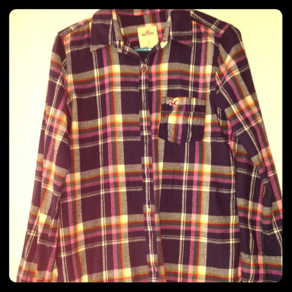 Plaid Hollister Flannel women's large