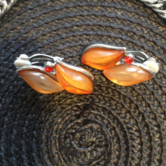 Big beautiful🎀Reduce🎀orange&cream set - Picture 3 of 4