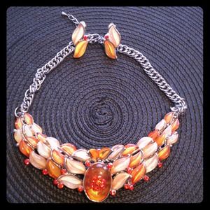 Big beautiful🎀Reduce🎀orange&cream set