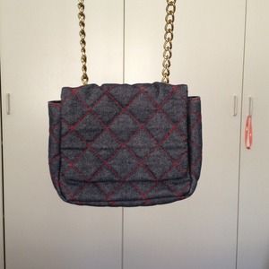 ❌SOLD❌ Quilted Jean Purse with Gold Chain