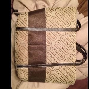 Brown Leather Coach Purse