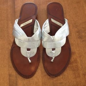 Silver sandals
