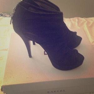 Bakers mesh black heels