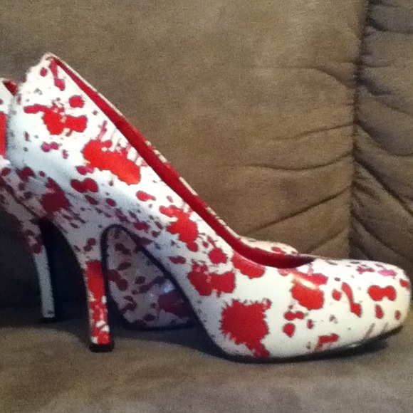 Ten thirty one blood spattered shoes