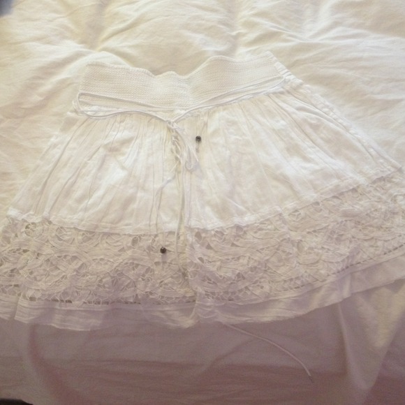 White crochet skirt