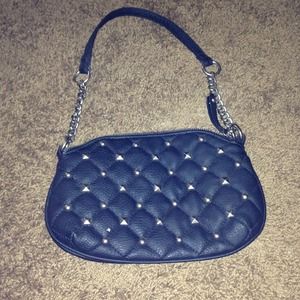 Olivia+joy small handbag black quilted metal stud
