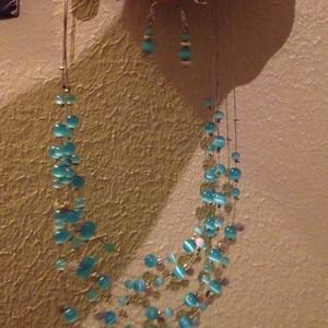 Necklace and earrings