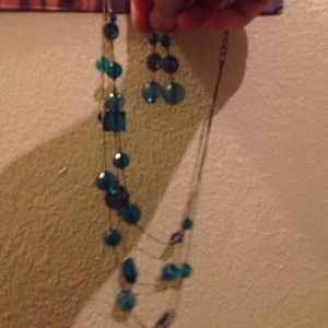 Necklace and matching earrings