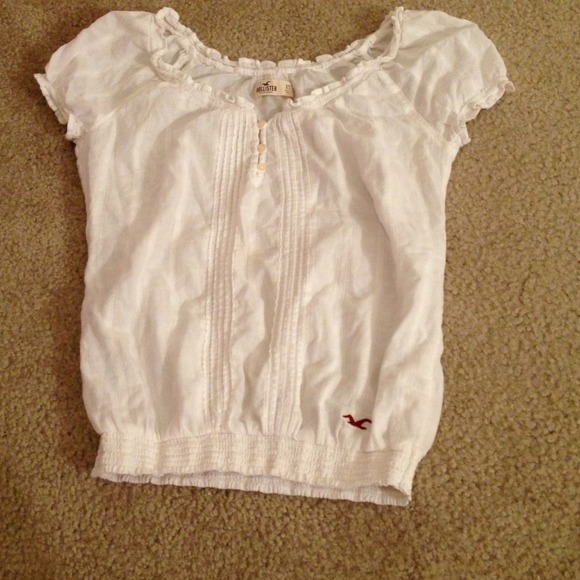 White Hollister blouse