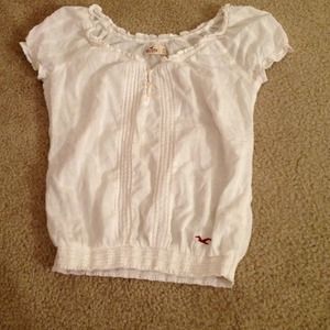 White Hollister blouse