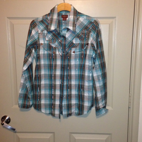 Nordstrom western button up blouse