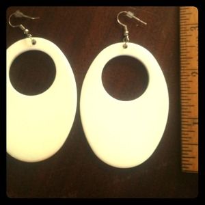Retro oval earrings