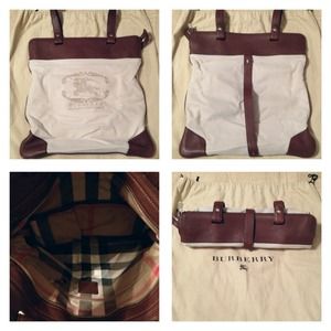 Burberry Stowell Roll-Up Tote With dust bag