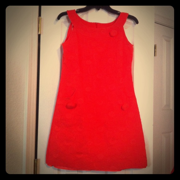 🍊Tangerine Ultra-Mod Shift Dress🍊