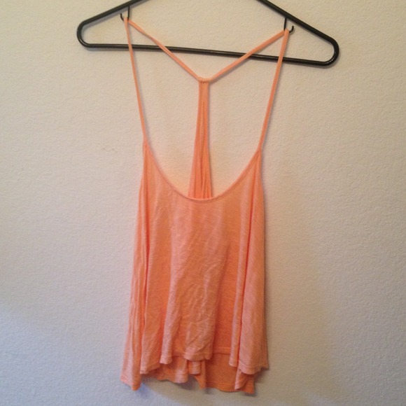 RESERVED Orange Loose Tank Top