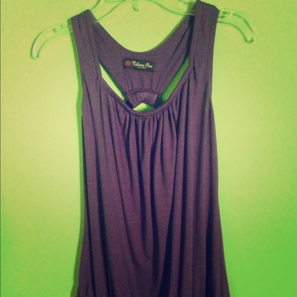 Purple racer tank