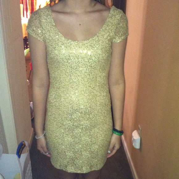 Dazzling gold dress