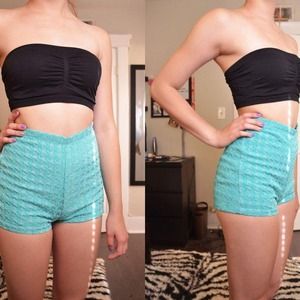 Houndstooth tap short