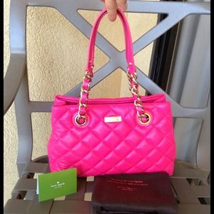 SOLD!!!! Kate Spade Leather Handbag in Hot Pink