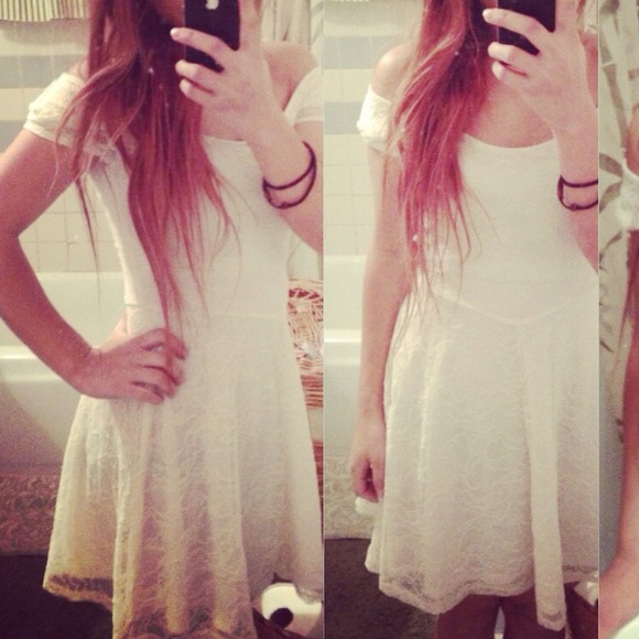 😍😍😍white laced Dress😍😍😍