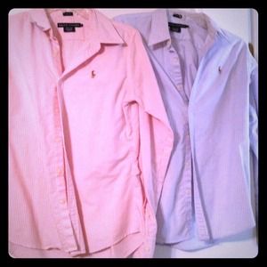 Two Polo Oxfords Size 8 Slim