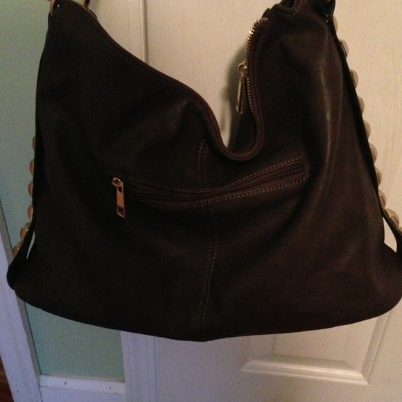 MMS Studio brown Leather handbag