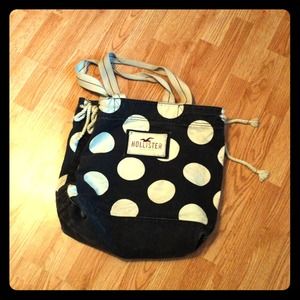 Hollister polka dot purse bag